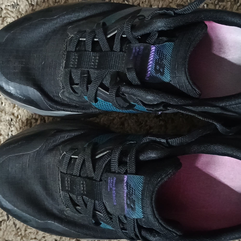 New Balance Black and Teal Athletic Shoes